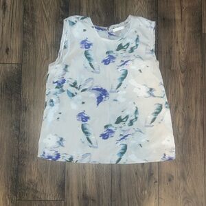 Sleeveless work patterned dressshirt